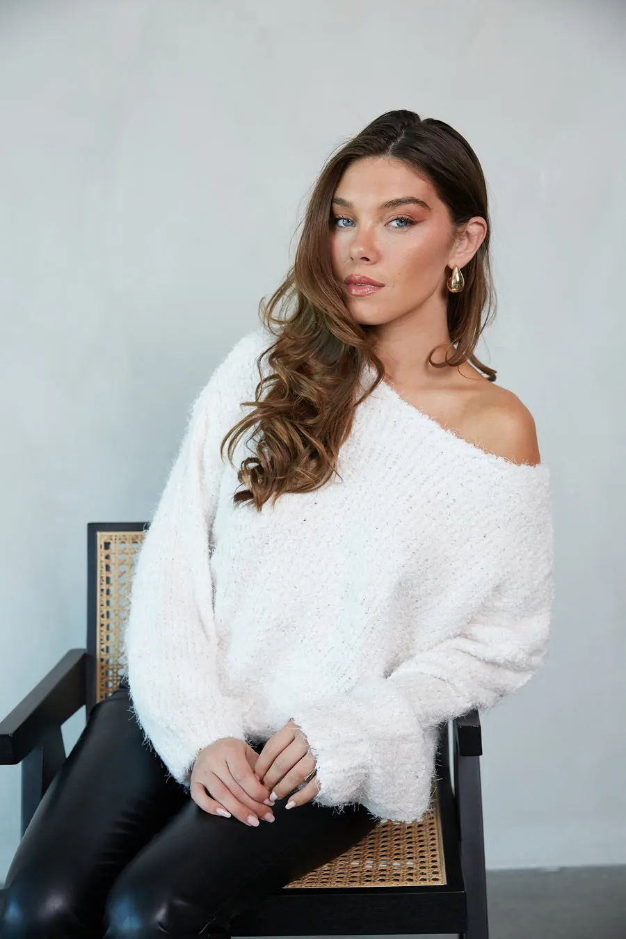 Odette Plush Knit Sweater vintage soul