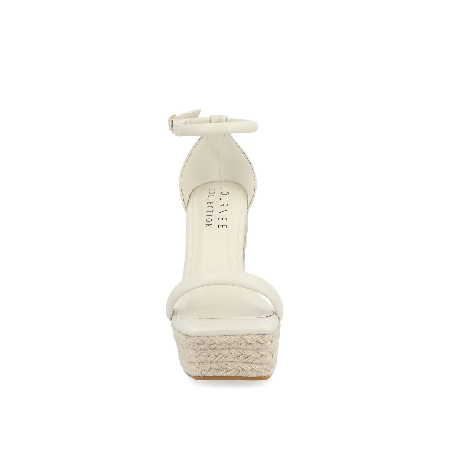 OLESIA ESPADRILLE WEDGE SANDALS IN FAUX LEATHER air mesh