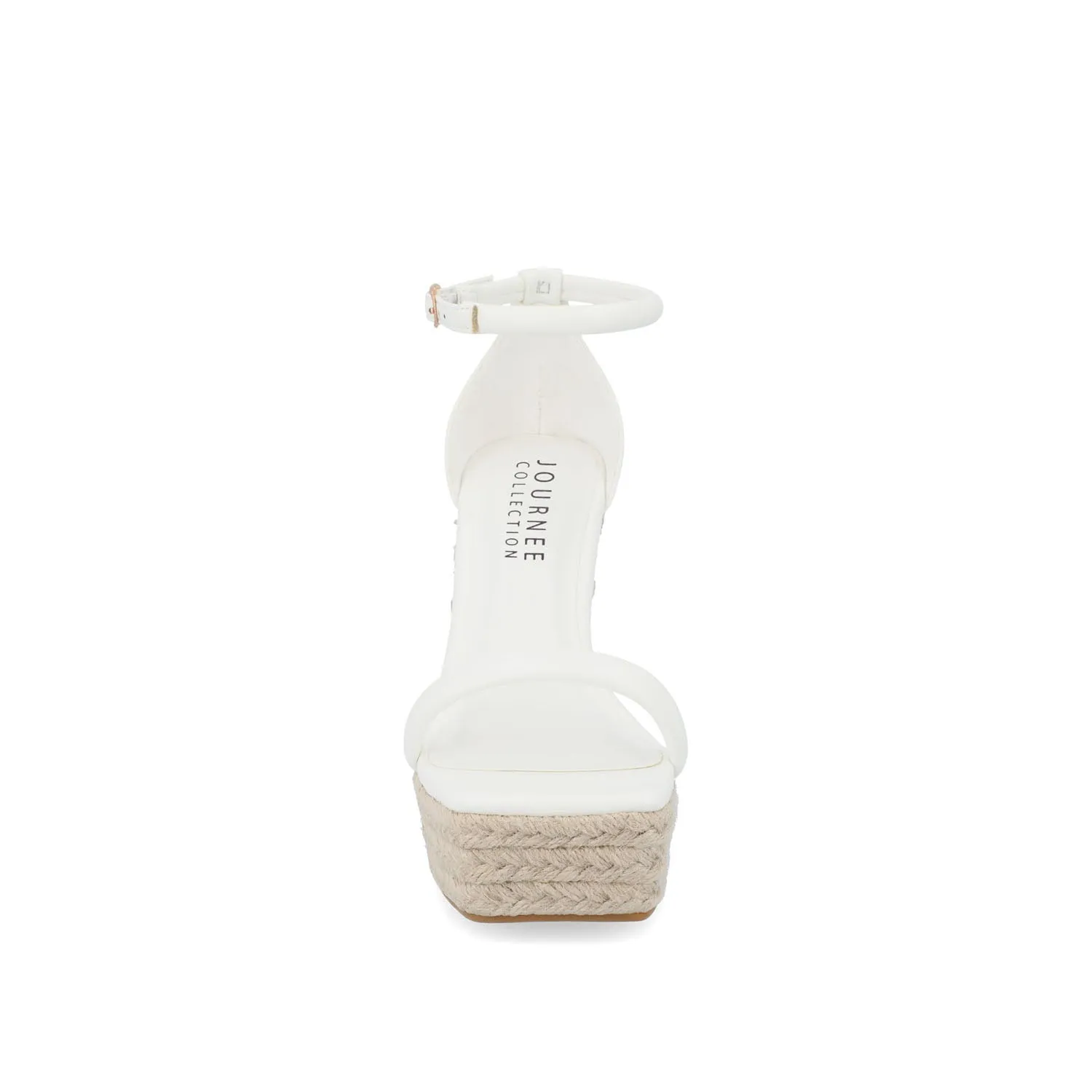 OLESIA ESPADRILLE WEDGE SANDALS IN FAUX LEATHER air mesh