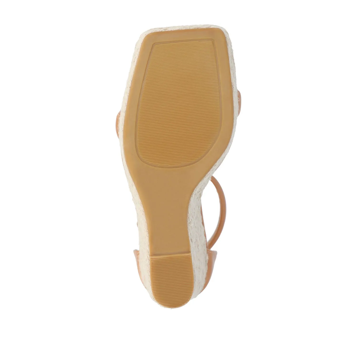 OLESIA ESPADRILLE WEDGE SANDALS IN FAUX LEATHER air mesh
