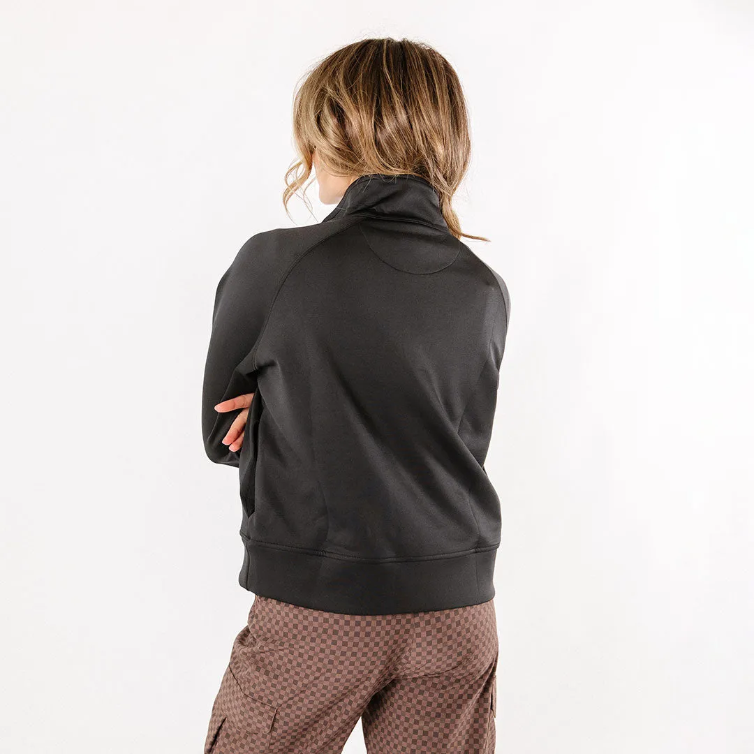 Oxford Zip-Up, Black walk fit