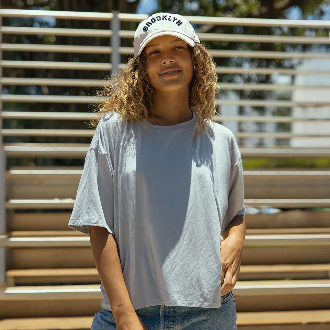 Perfect Oversized Bamboo Tee, Cloud everyday basic