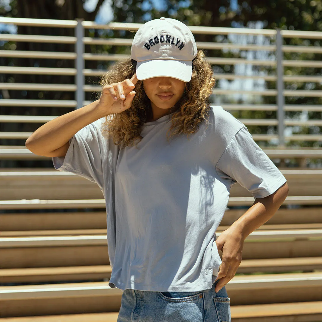 Perfect Oversized Bamboo Tee, Cloud everyday basic