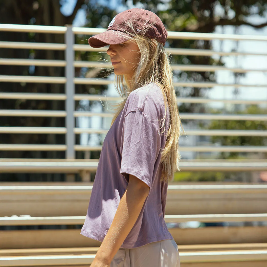 Perfect Oversized Bamboo Tee, Lavender easy fresh