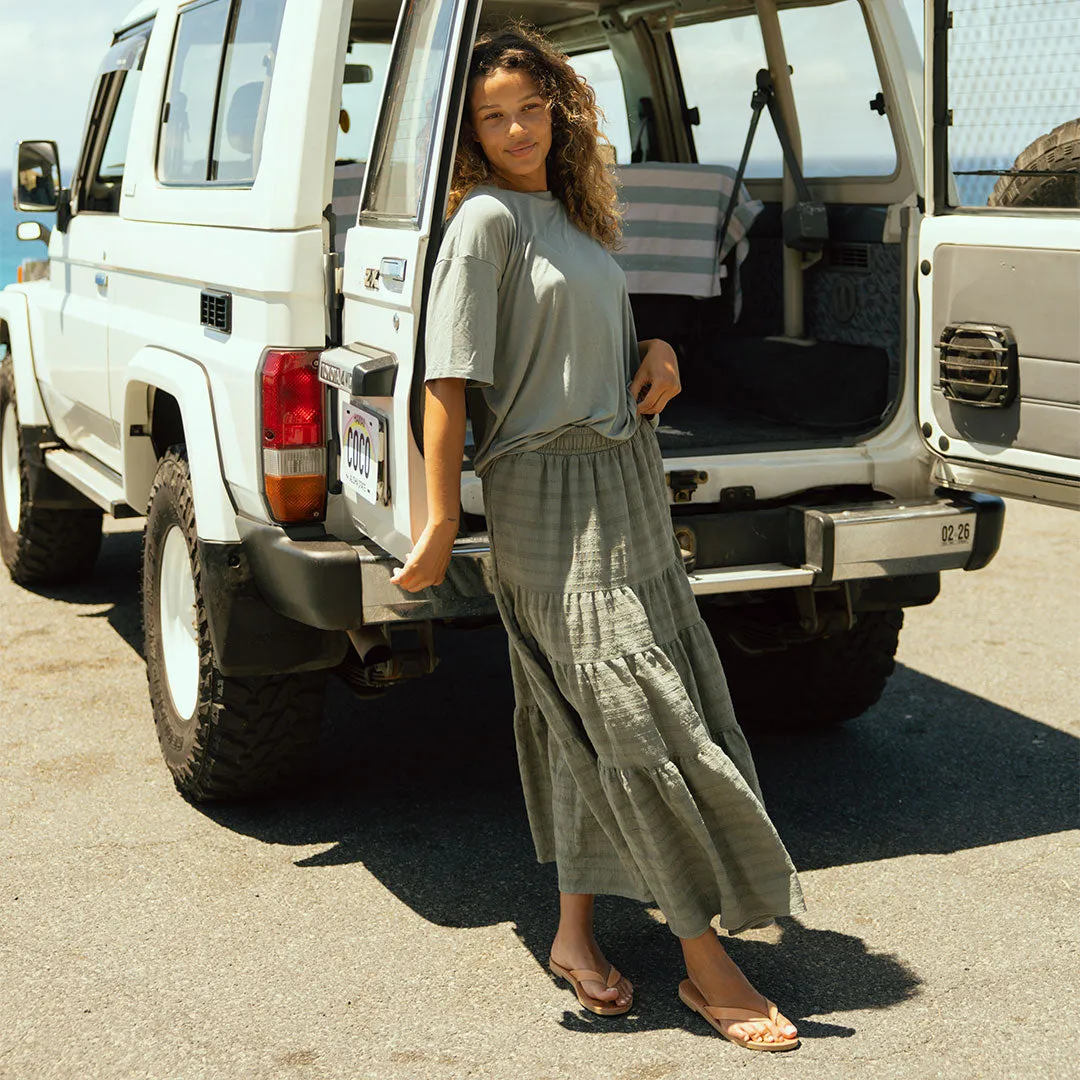 Perfect Oversized Bamboo Tee, Sage light fit