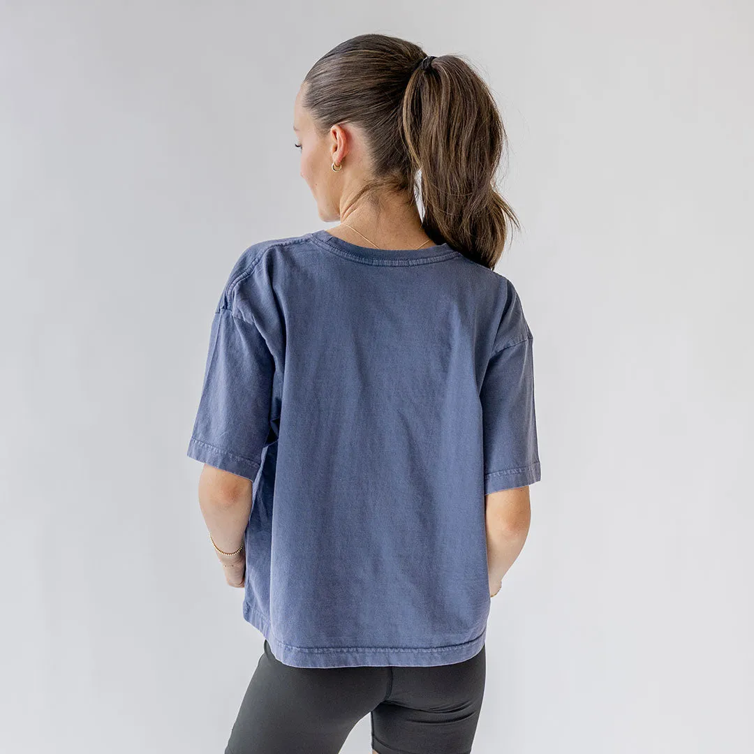 Perfect Oversized Cotton Tee, Blue hoodie pair