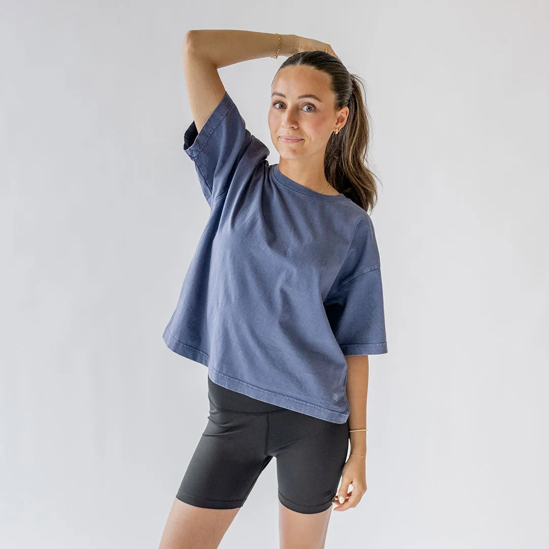Perfect Oversized Cotton Tee, Blue hoodie pair