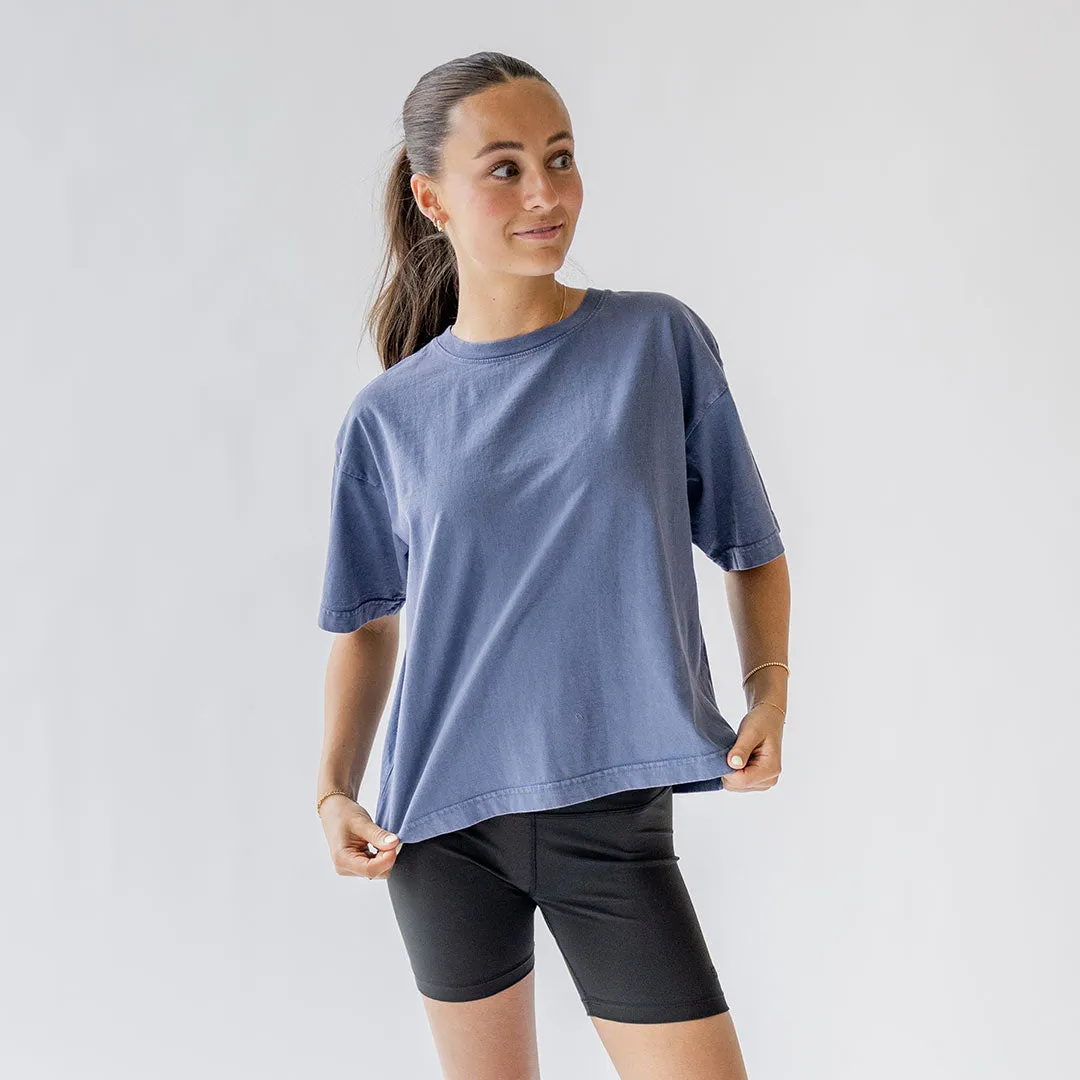 Perfect Oversized Cotton Tee, Blue hoodie pair
