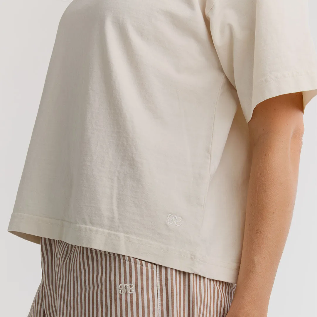 Perfect Oversized Cotton Tee, Sugar jogger set