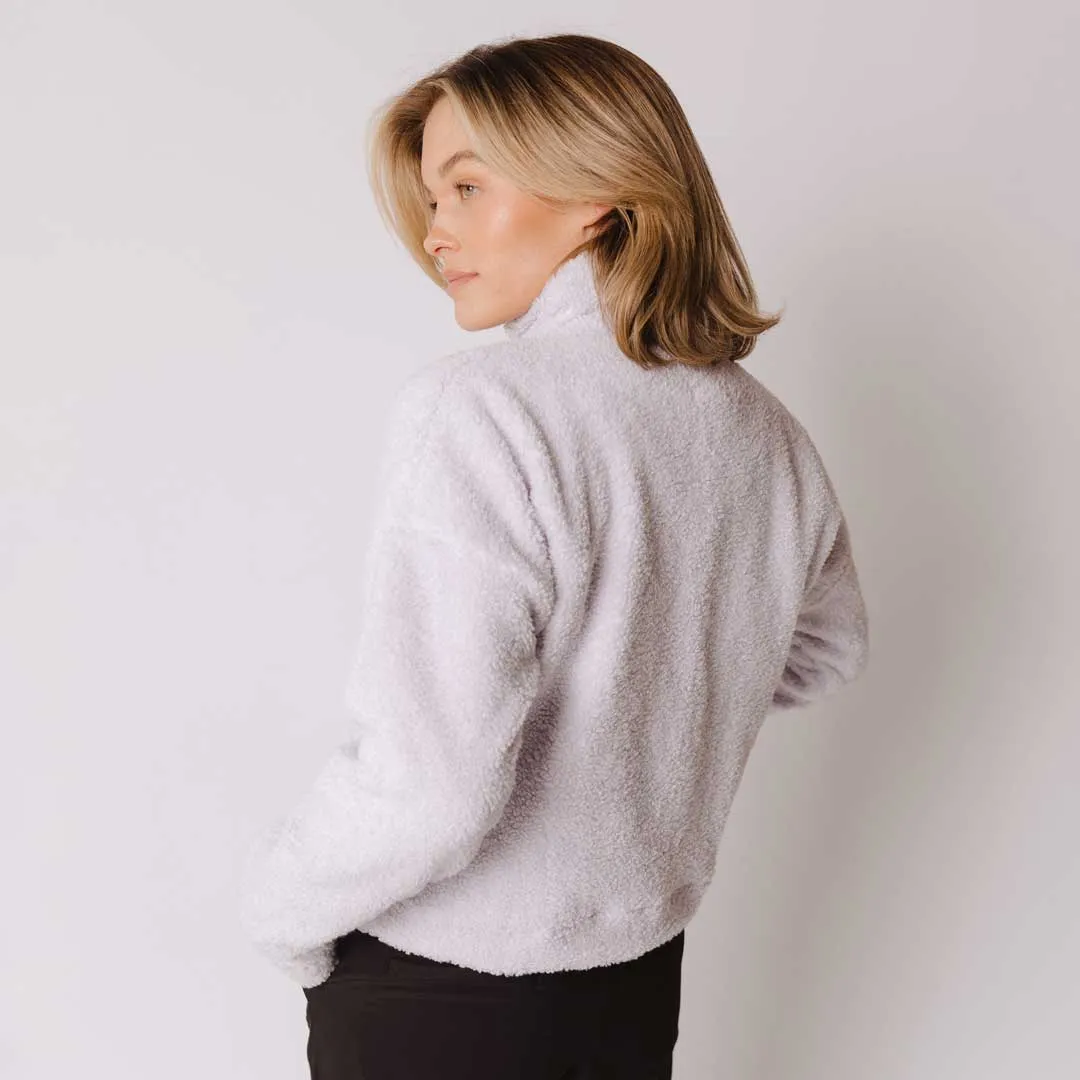 Periwinkle Fleece Cowell graphic pop
