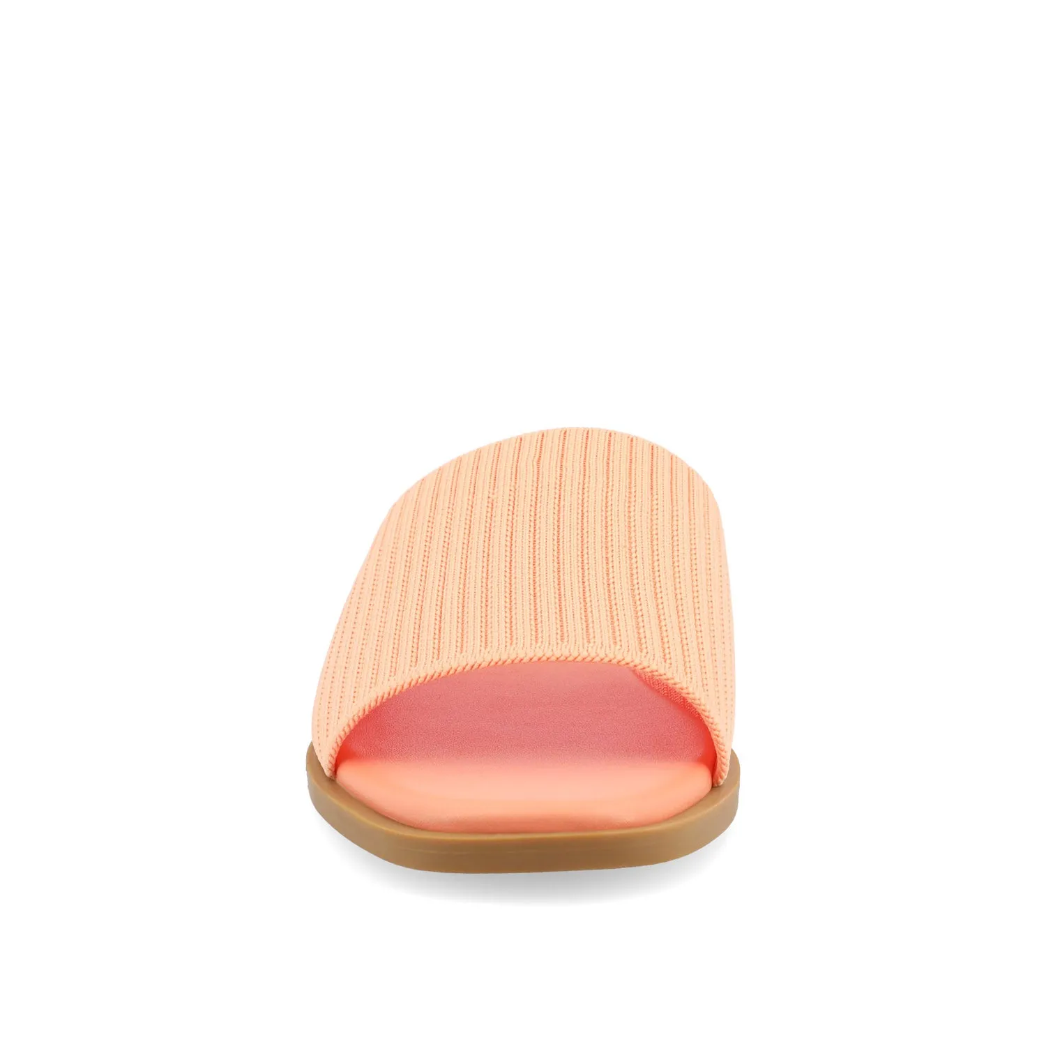 PRISILLA SLIDE SANDALS IN KNIT FABRIC bare joy