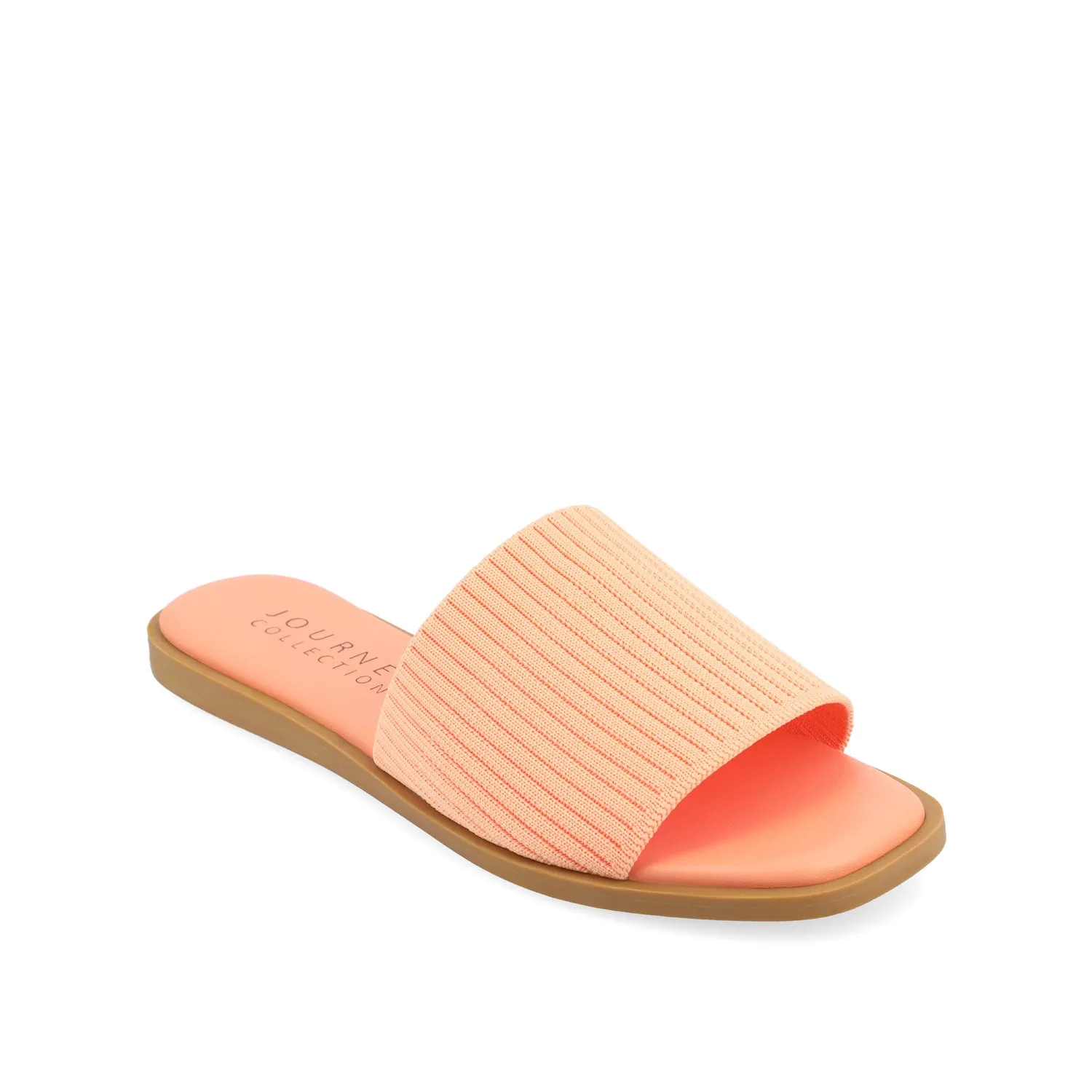 PRISILLA SLIDE SANDALS IN KNIT FABRIC bare joy