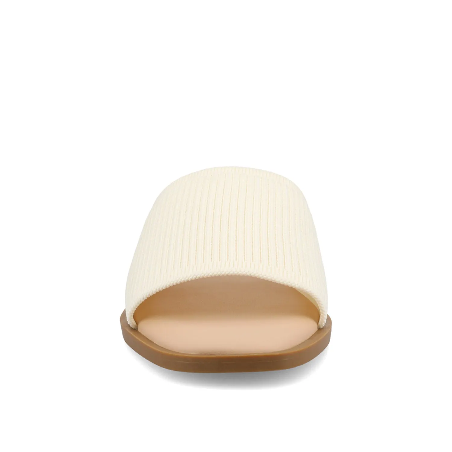 PRISILLA SLIDE SANDALS IN KNIT FABRIC IN WIDE camping day
