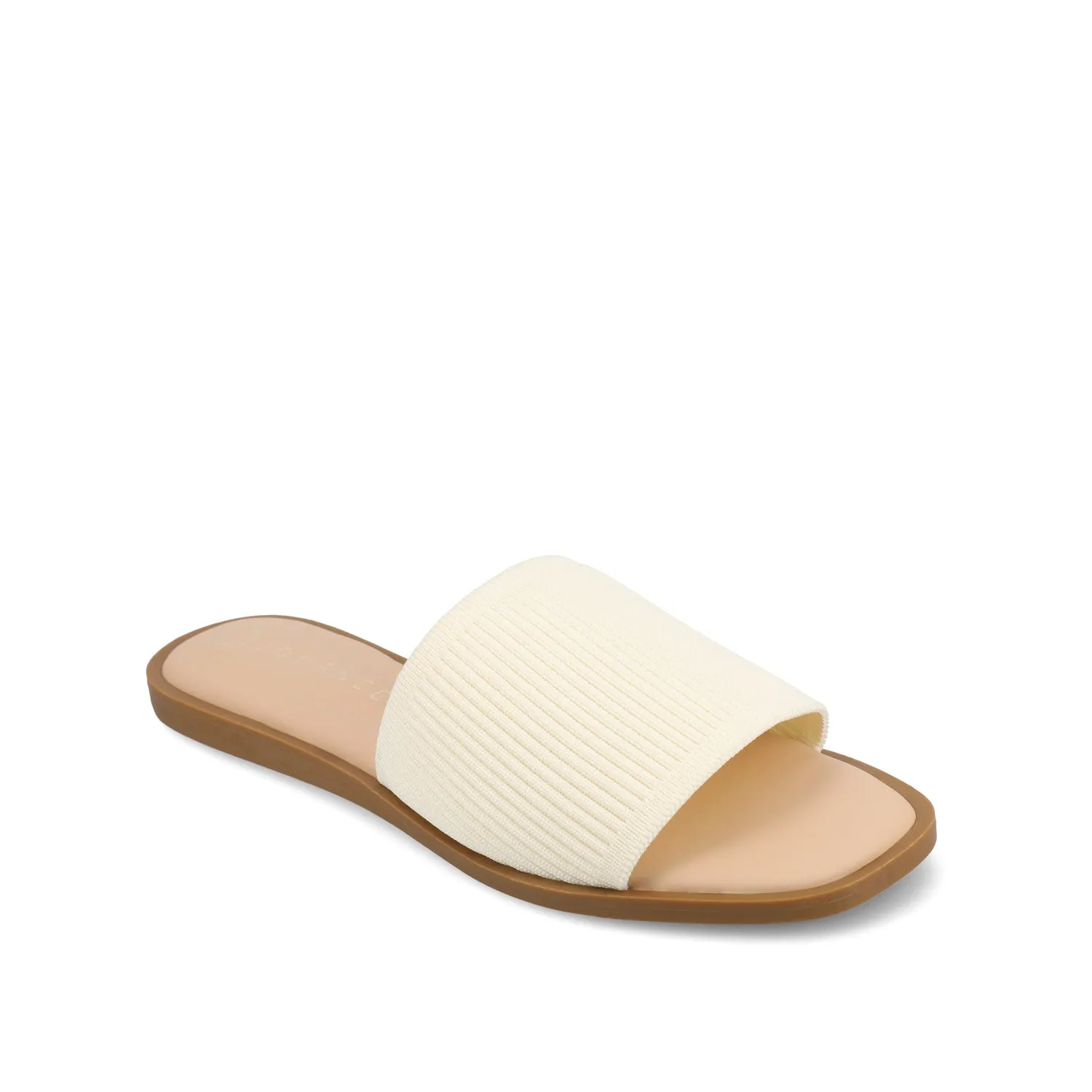 PRISILLA SLIDE SANDALS IN KNIT FABRIC IN WIDE camping day