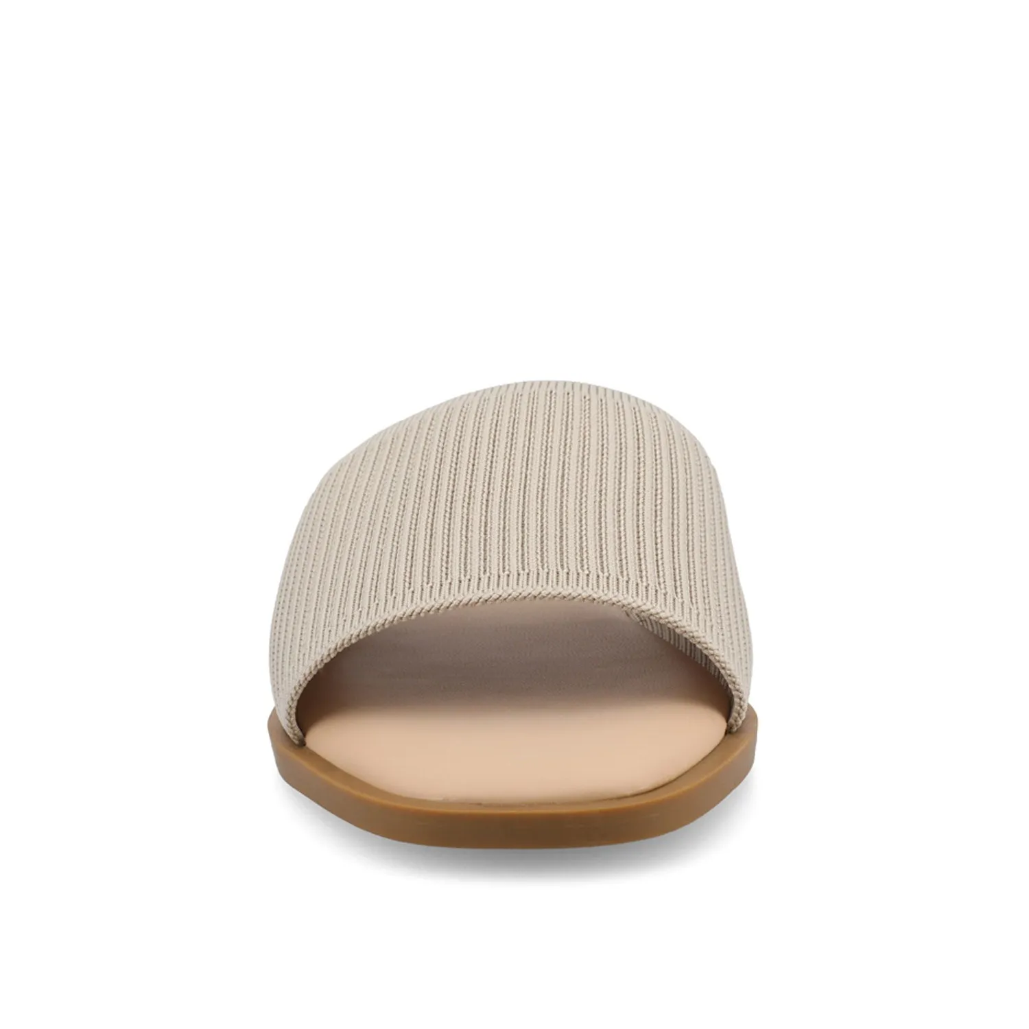 PRISILLA SLIDE SANDALS IN KNIT FABRIC IN WIDE camping day