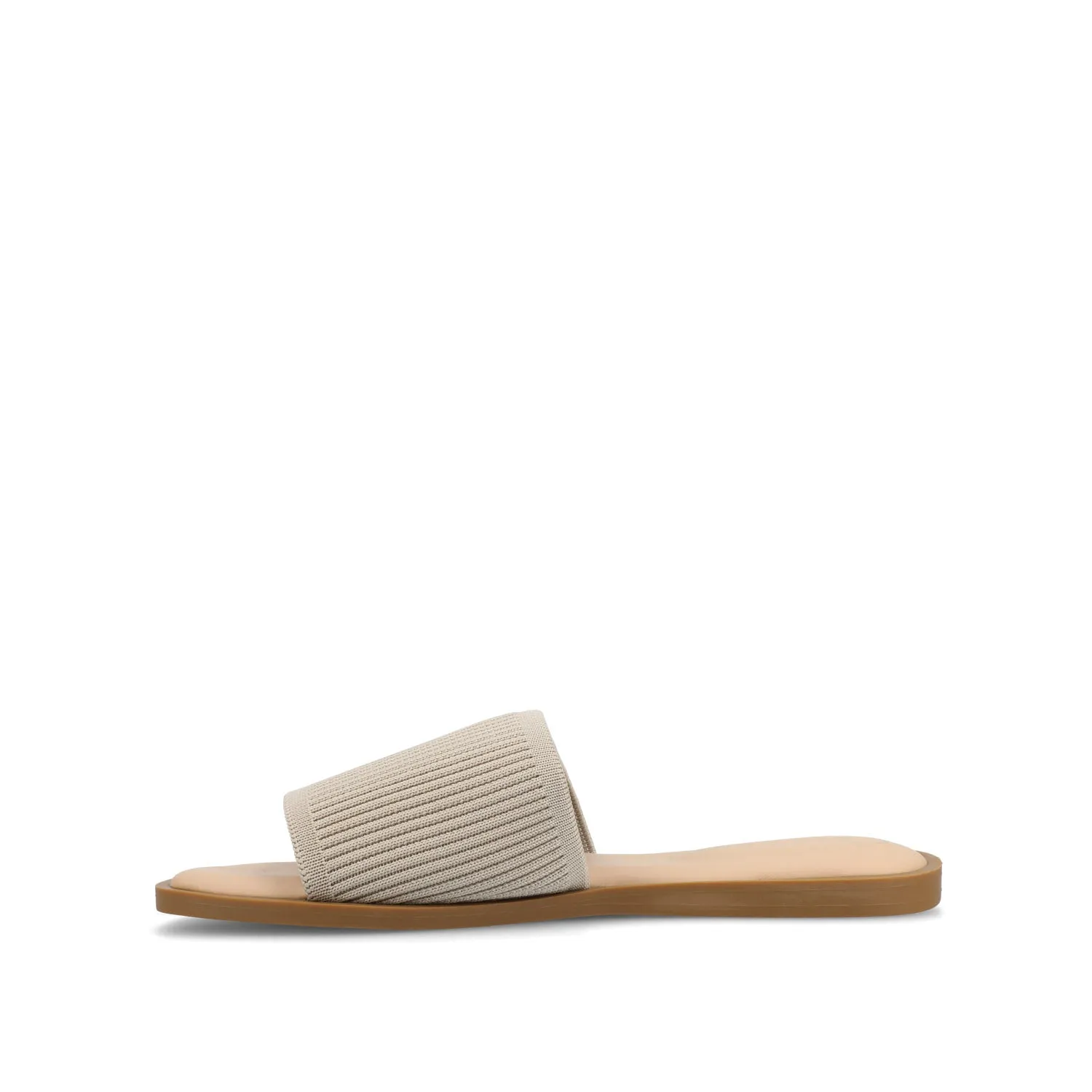 PRISILLA SLIDE SANDALS IN KNIT FABRIC IN WIDE camping day