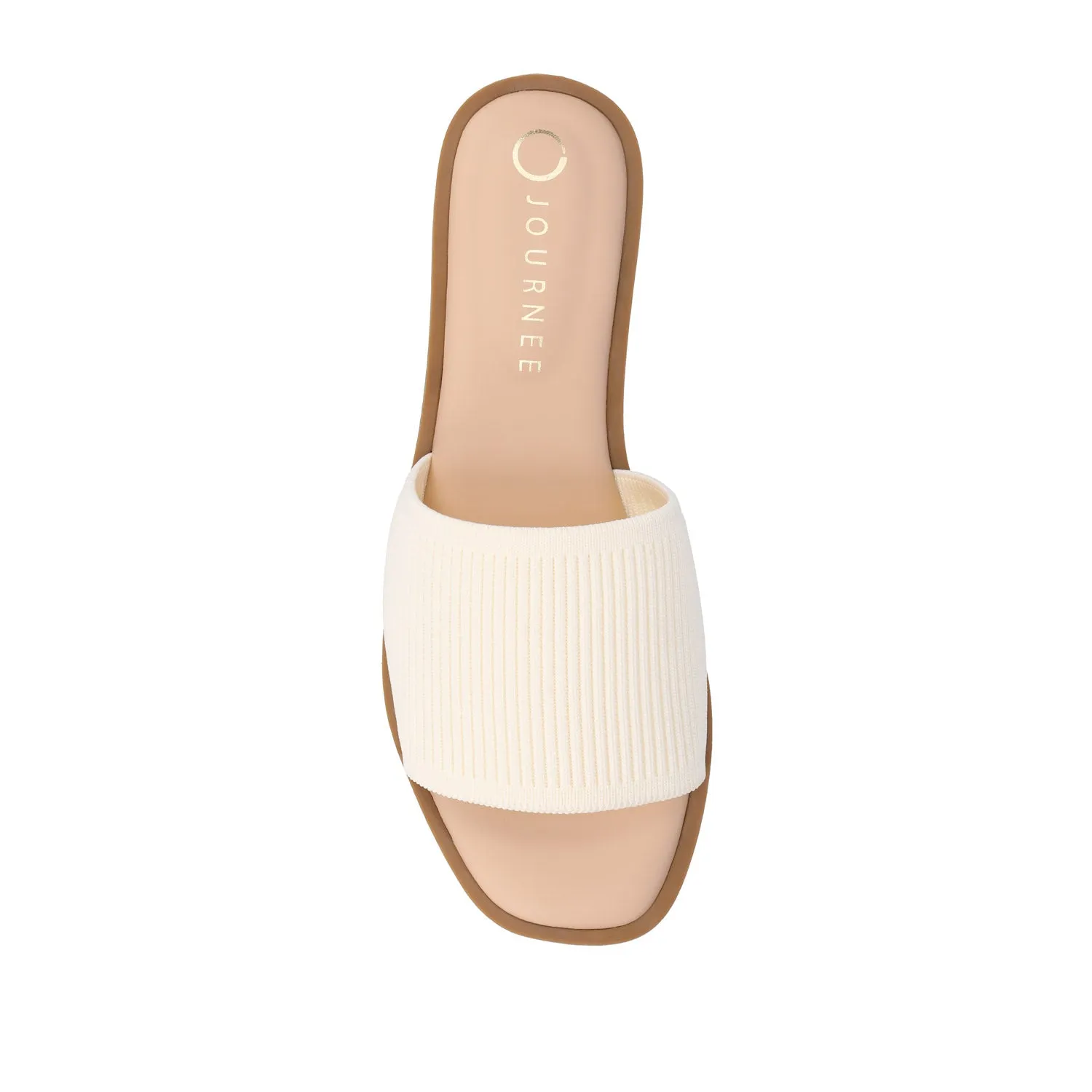 PRISILLA SLIDE SANDALS IN KNIT FABRIC IN WIDE camping day