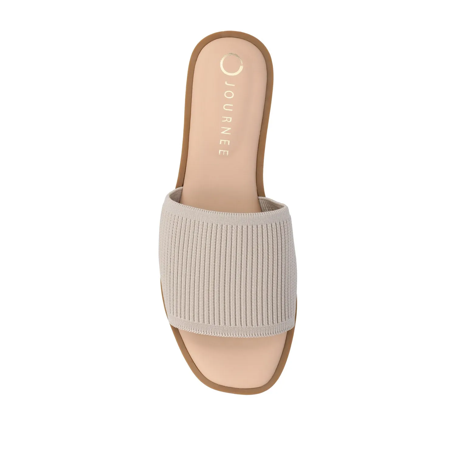 PRISILLA SLIDE SANDALS IN KNIT FABRIC IN WIDE camping day