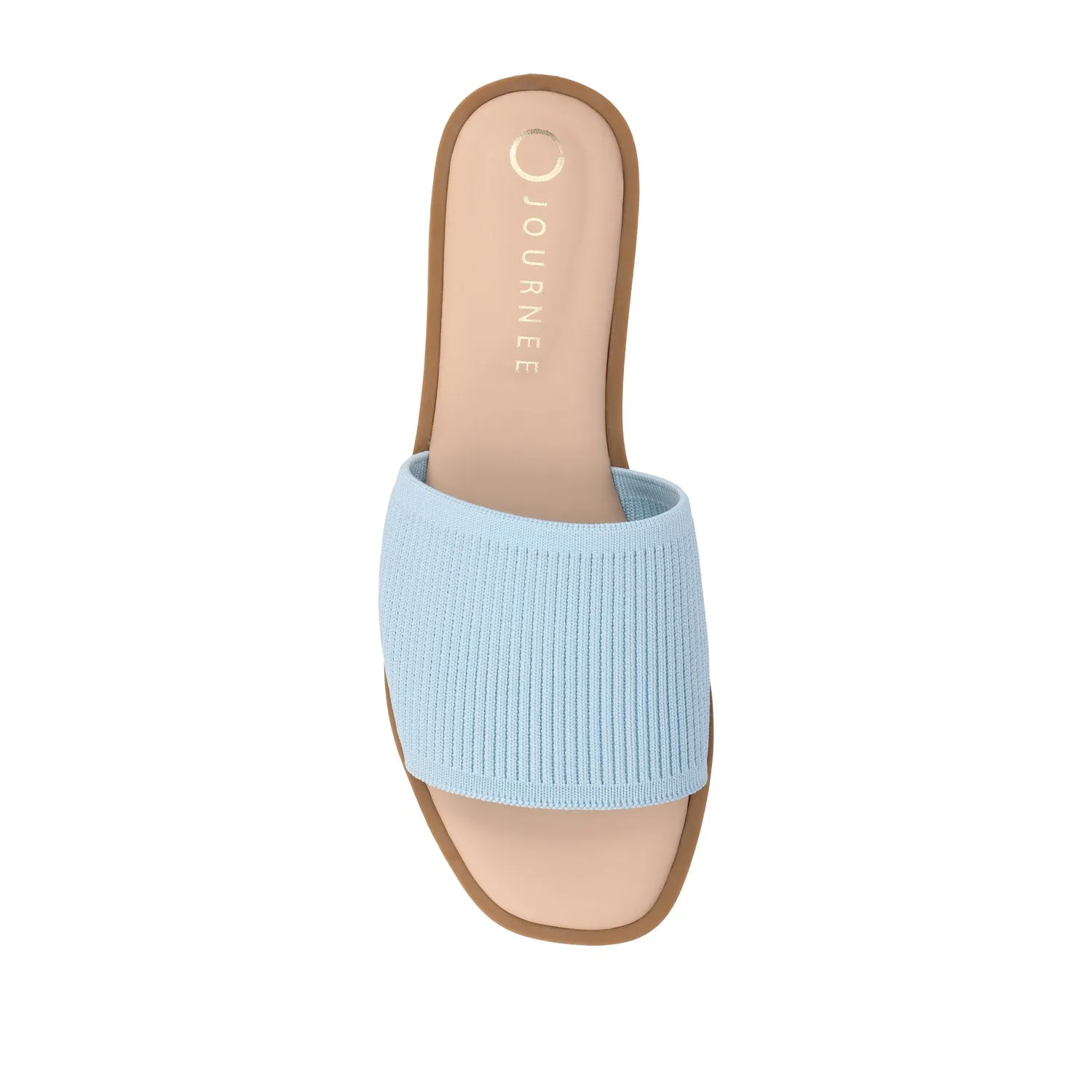 PRISILLA SLIDE SANDALS IN KNIT FABRIC IN WIDE camping day