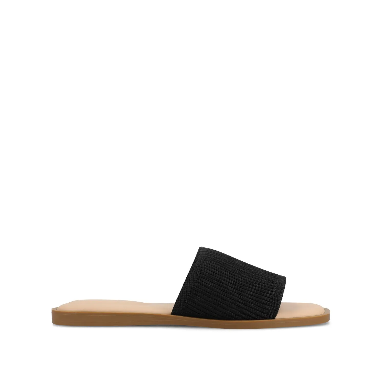 PRISILLA SLIDE SANDALS IN KNIT FABRIC IN WIDE camping day