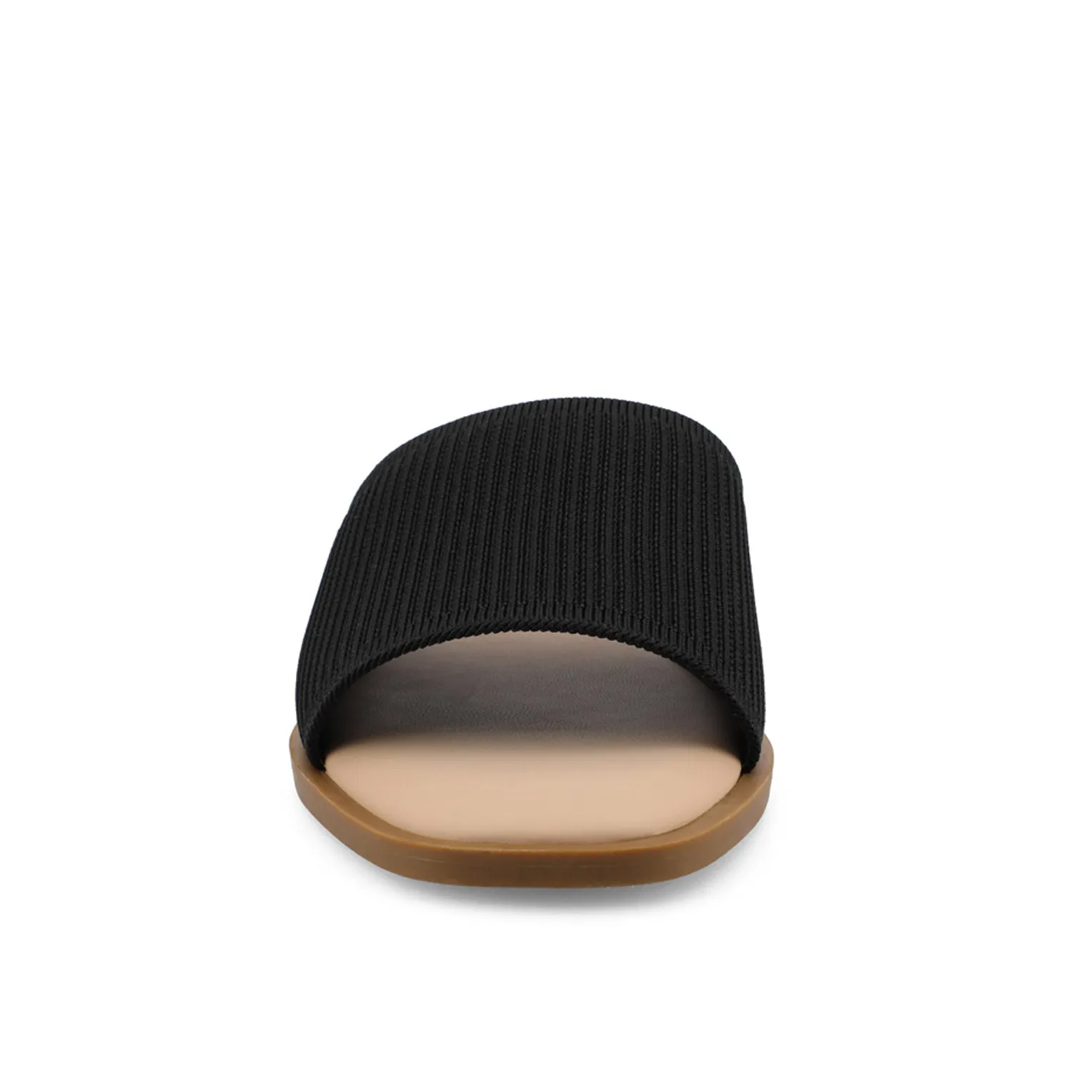 PRISILLA SLIDE SANDALS IN KNIT FABRIC IN WIDE camping day