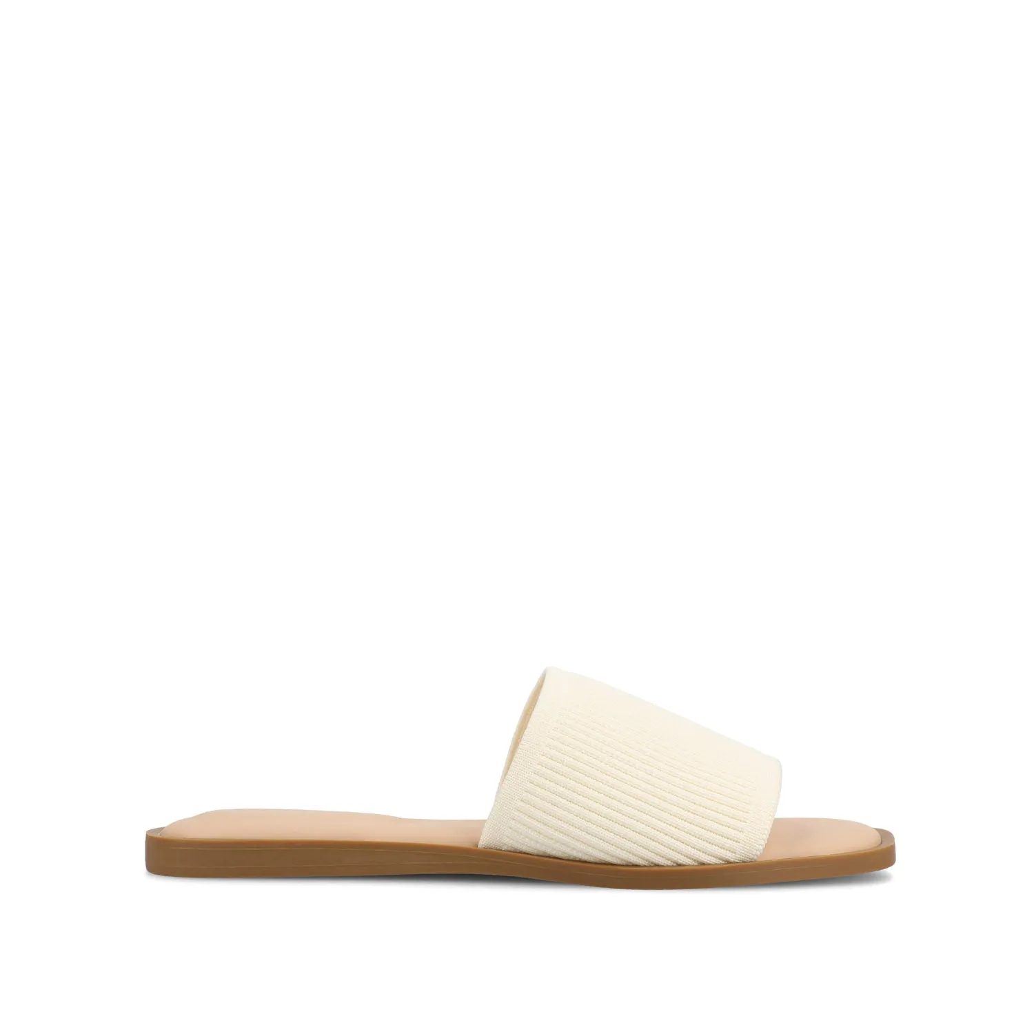 PRISILLA SLIDE SANDALS IN KNIT FABRIC IN WIDE camping day