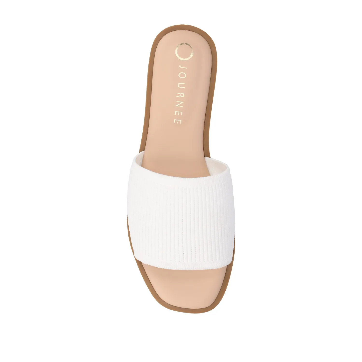 PRISILLA SLIDE SANDALS IN STATEMENT IN WIDE safe step