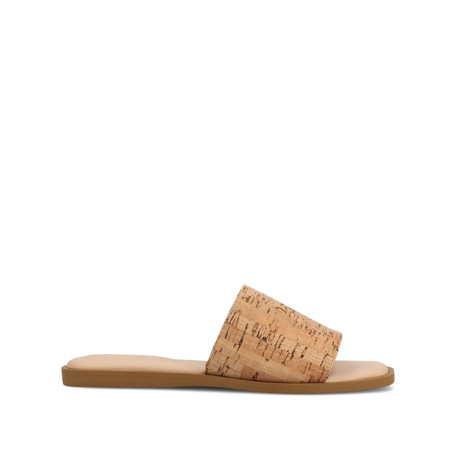 PRISILLA SLIDE SANDALS IN STATEMENT IN WIDE safe step
