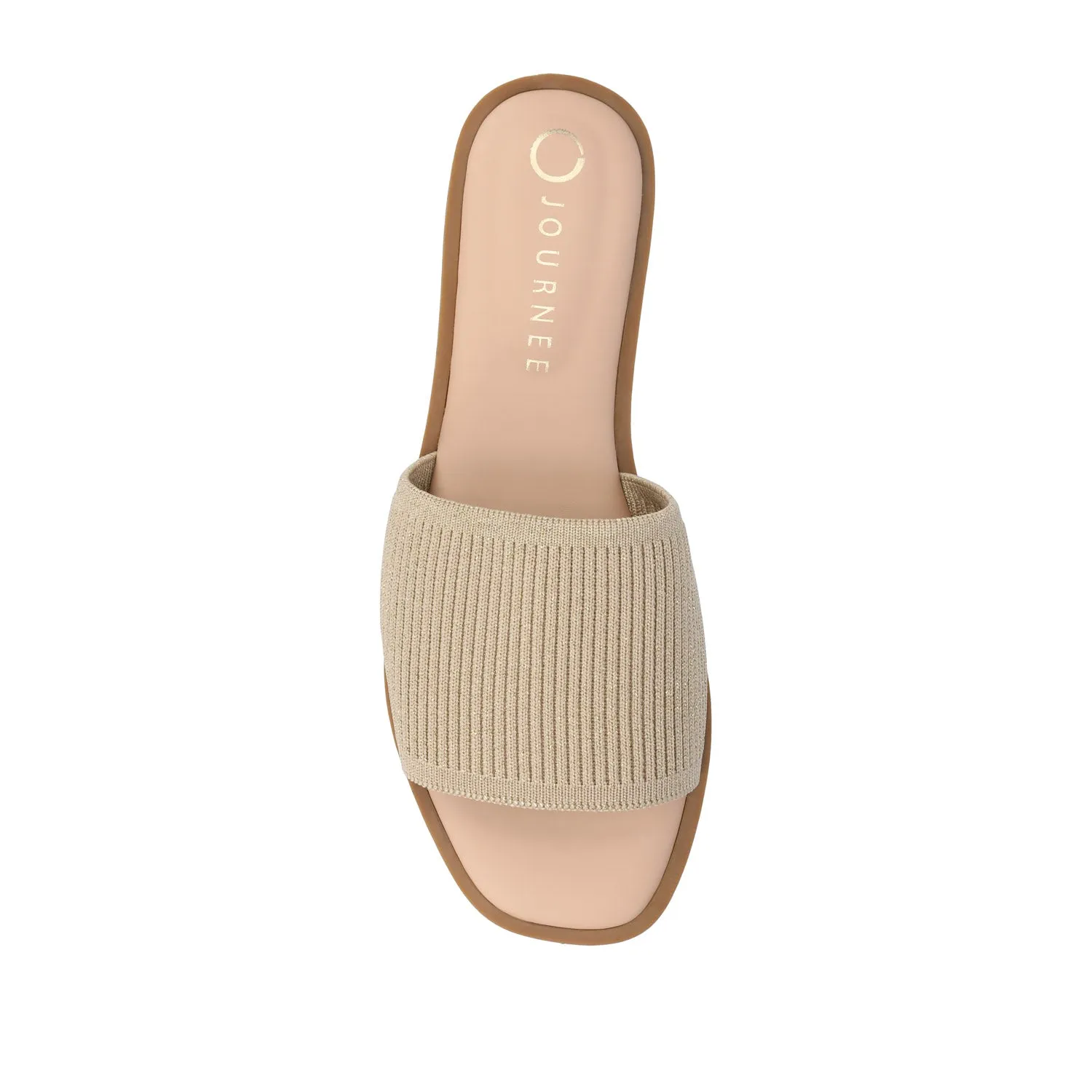 PRISILLA SLIDE SANDALS IN STATEMENT IN WIDE safe step