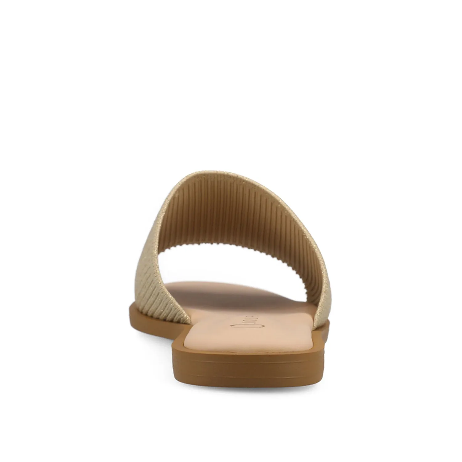 PRISILLA SLIDE SANDALS IN STATEMENT IN WIDE safe step