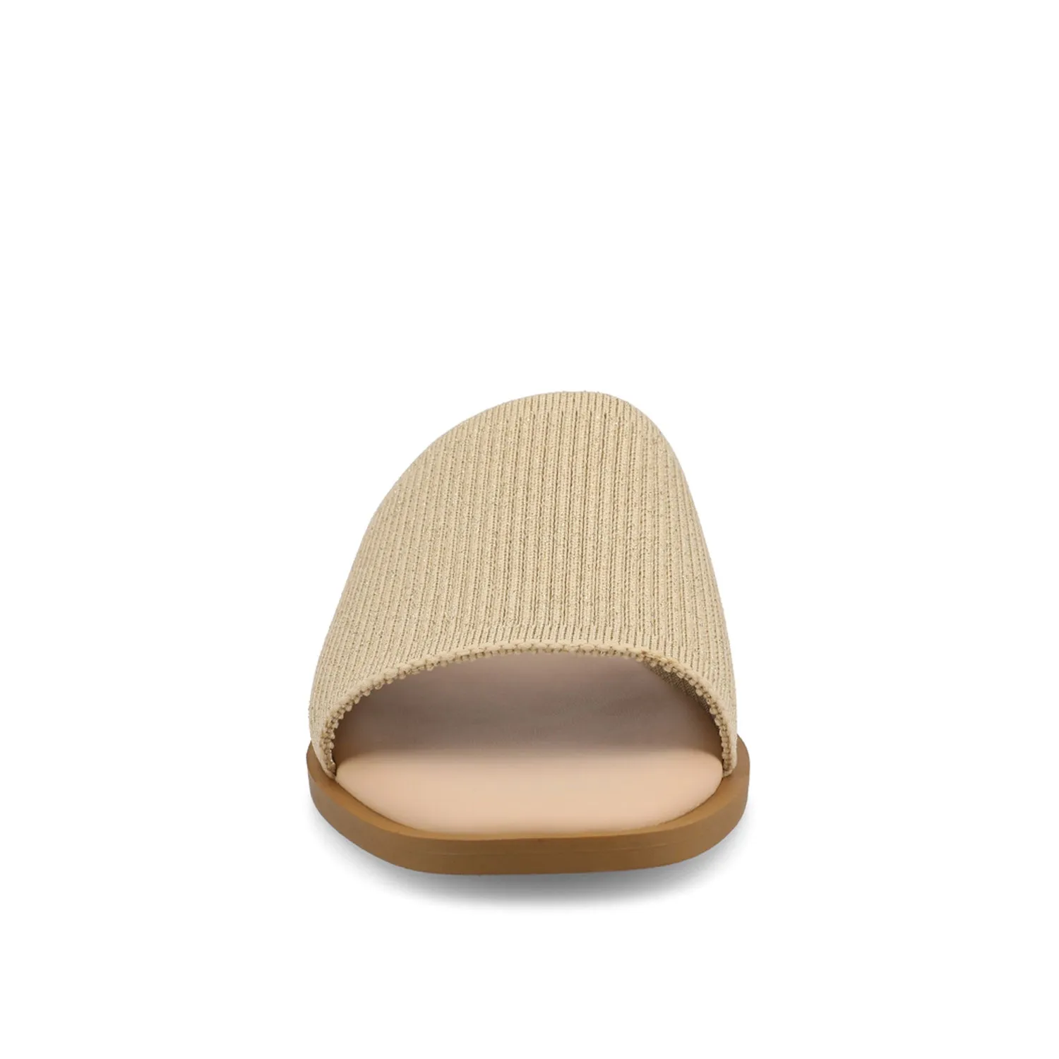 PRISILLA SLIDE SANDALS IN STATEMENT IN WIDE safe step