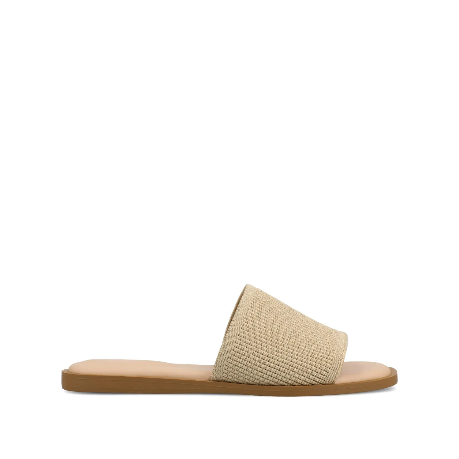 PRISILLA SLIDE SANDALS IN STATEMENT loop tie