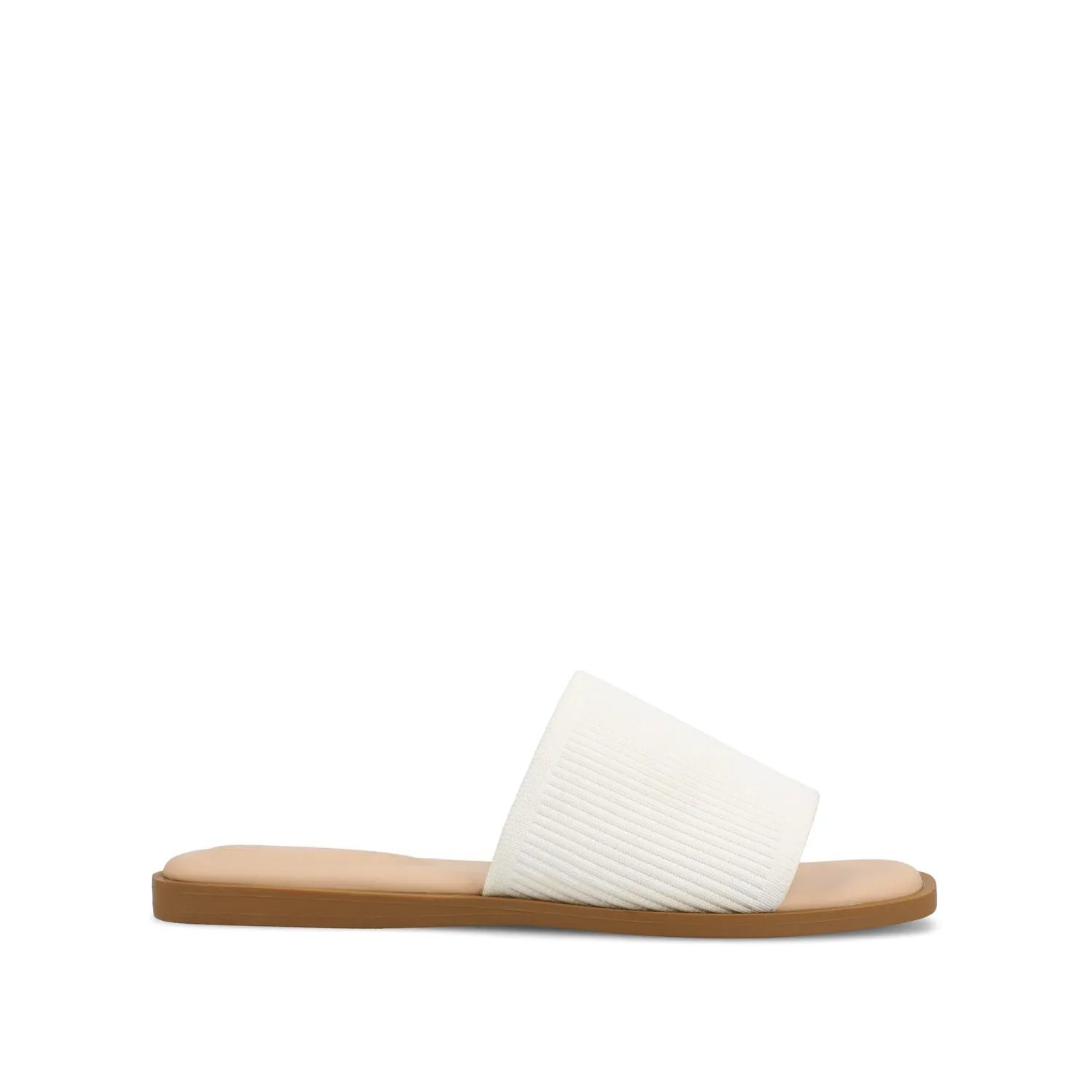 PRISILLA SLIDE SANDALS IN STATEMENT loop tie