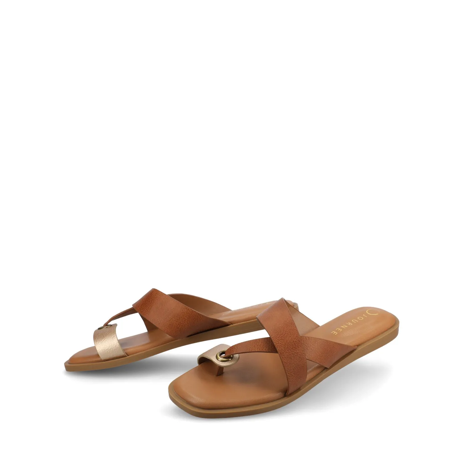 PRIZZIE SLIP ON FLAT SANDALS comfort tone