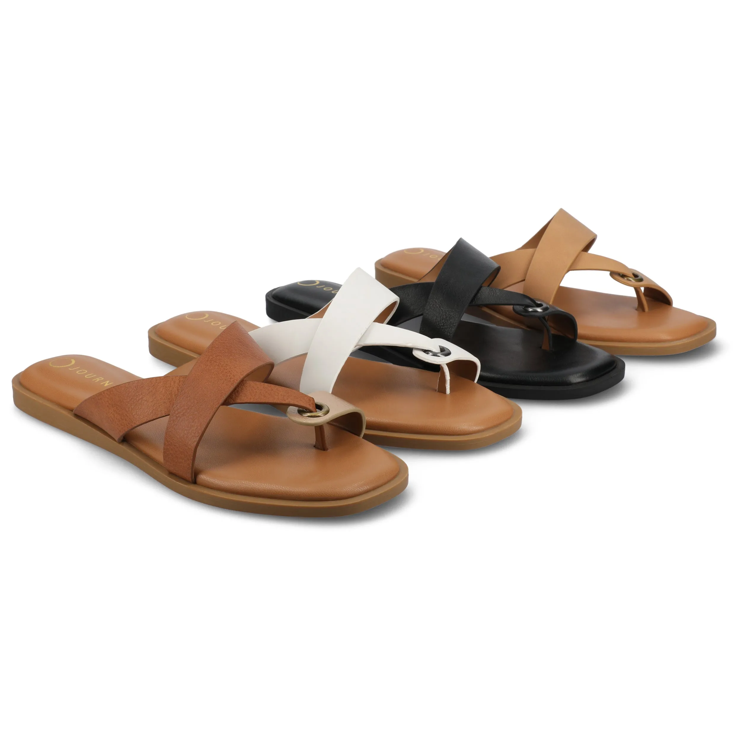 PRIZZIE SLIP ON FLAT SANDALS comfort tone