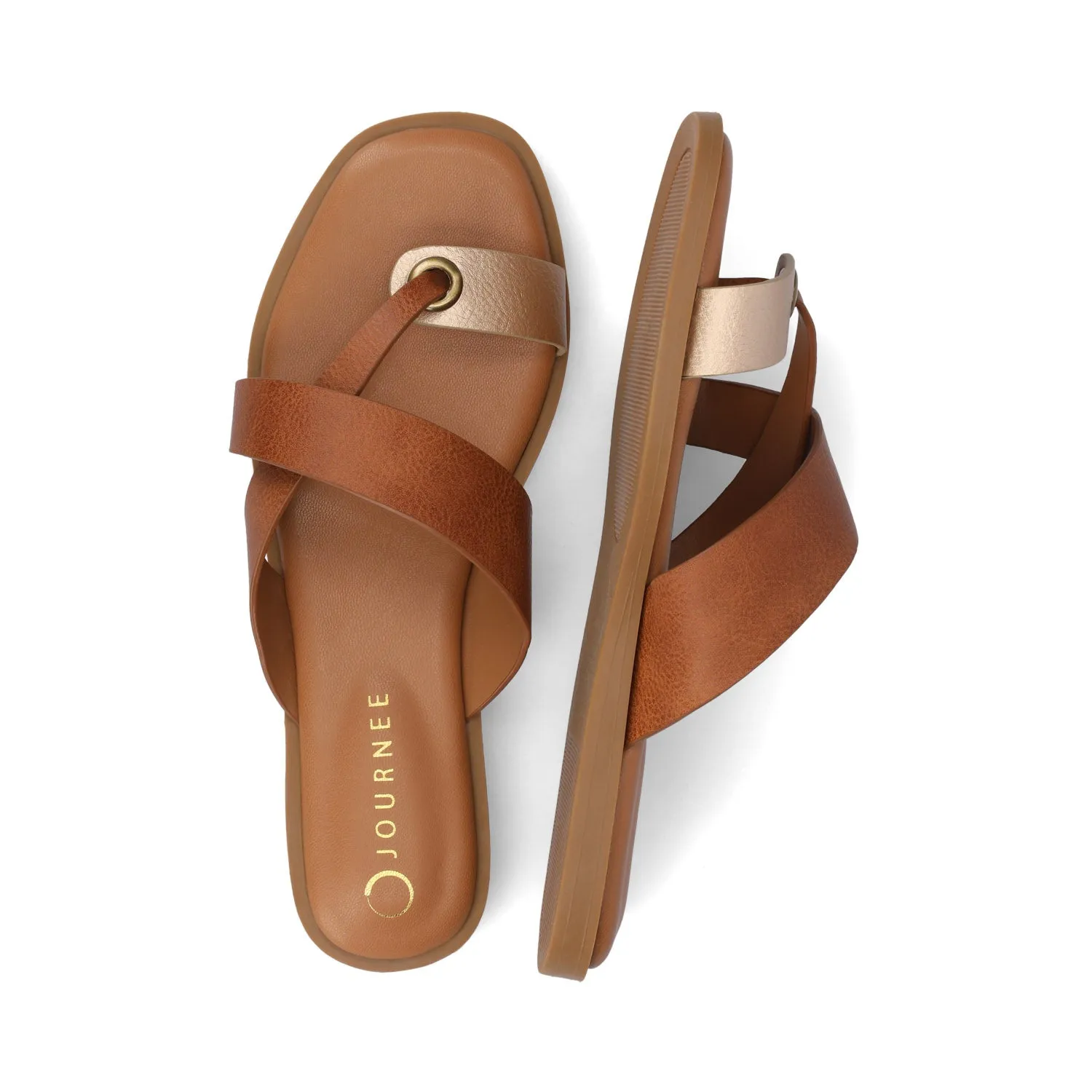 PRIZZIE SLIP ON FLAT SANDALS comfort tone