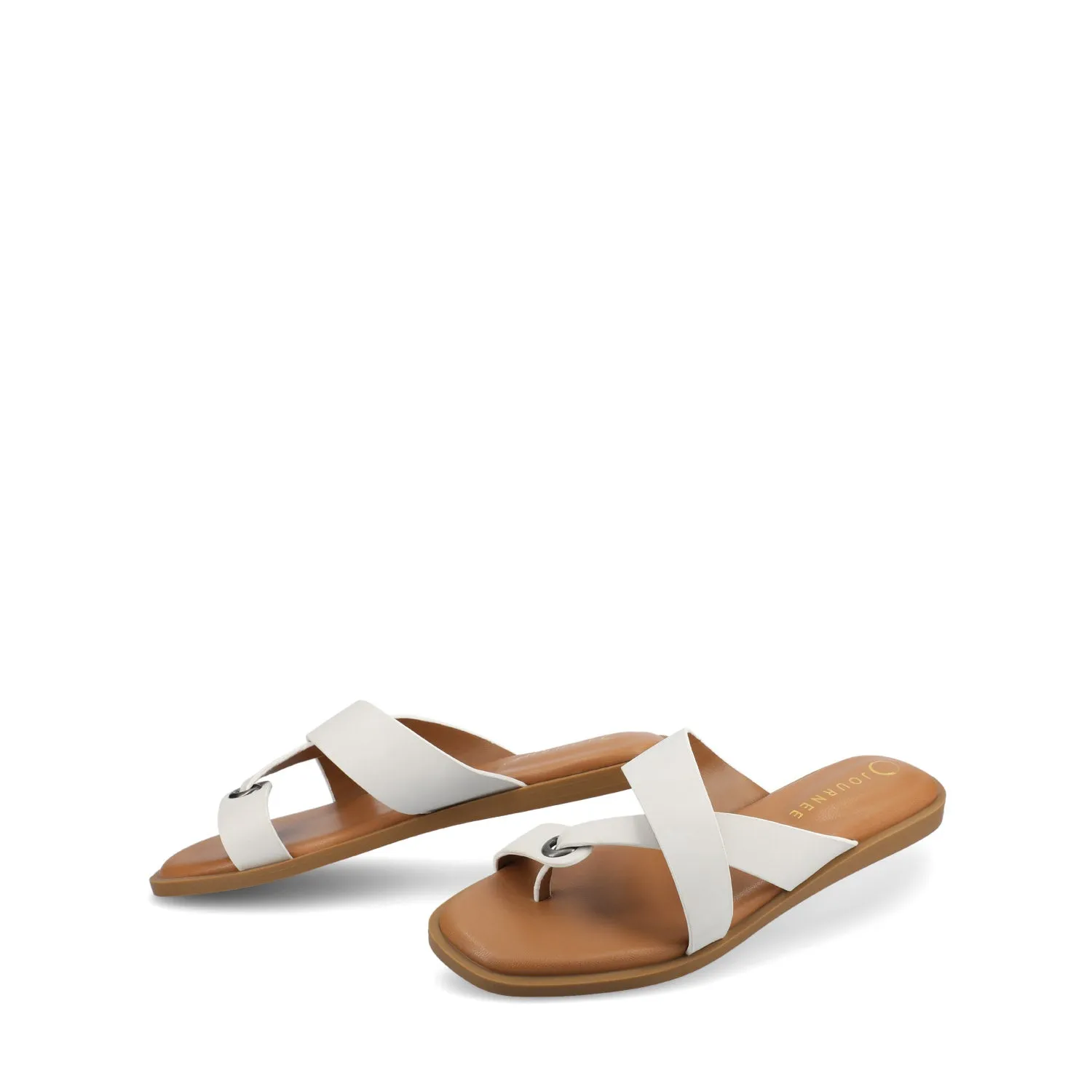 PRIZZIE SLIP ON FLAT SANDALS comfort tone