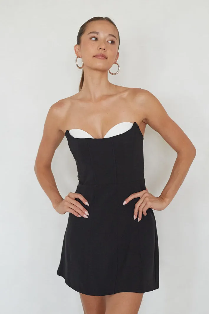 Raelynn Contrast Mini Dress date style