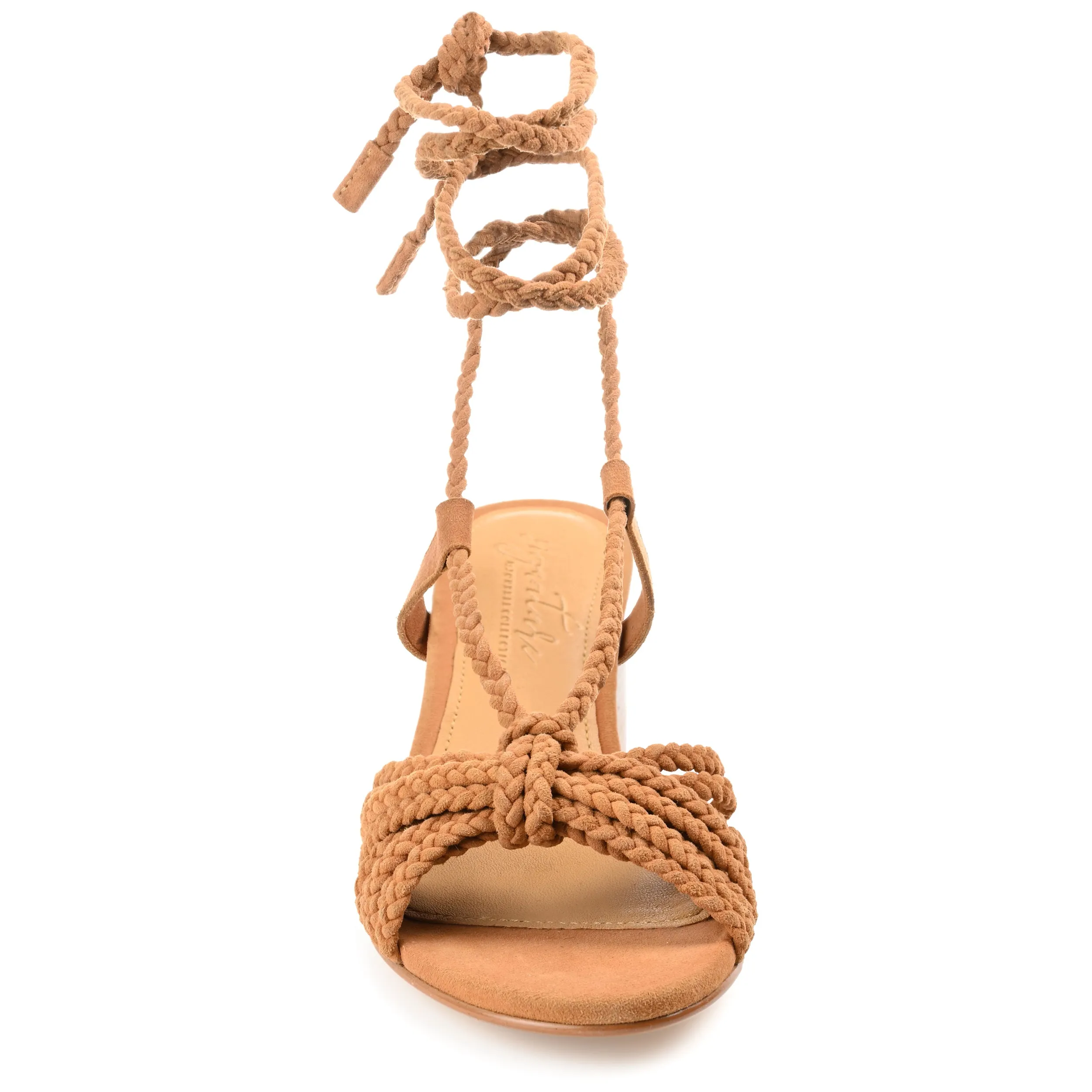 RAILEE STRAPPY HEELED SANDALS IN SUEDE strap slim