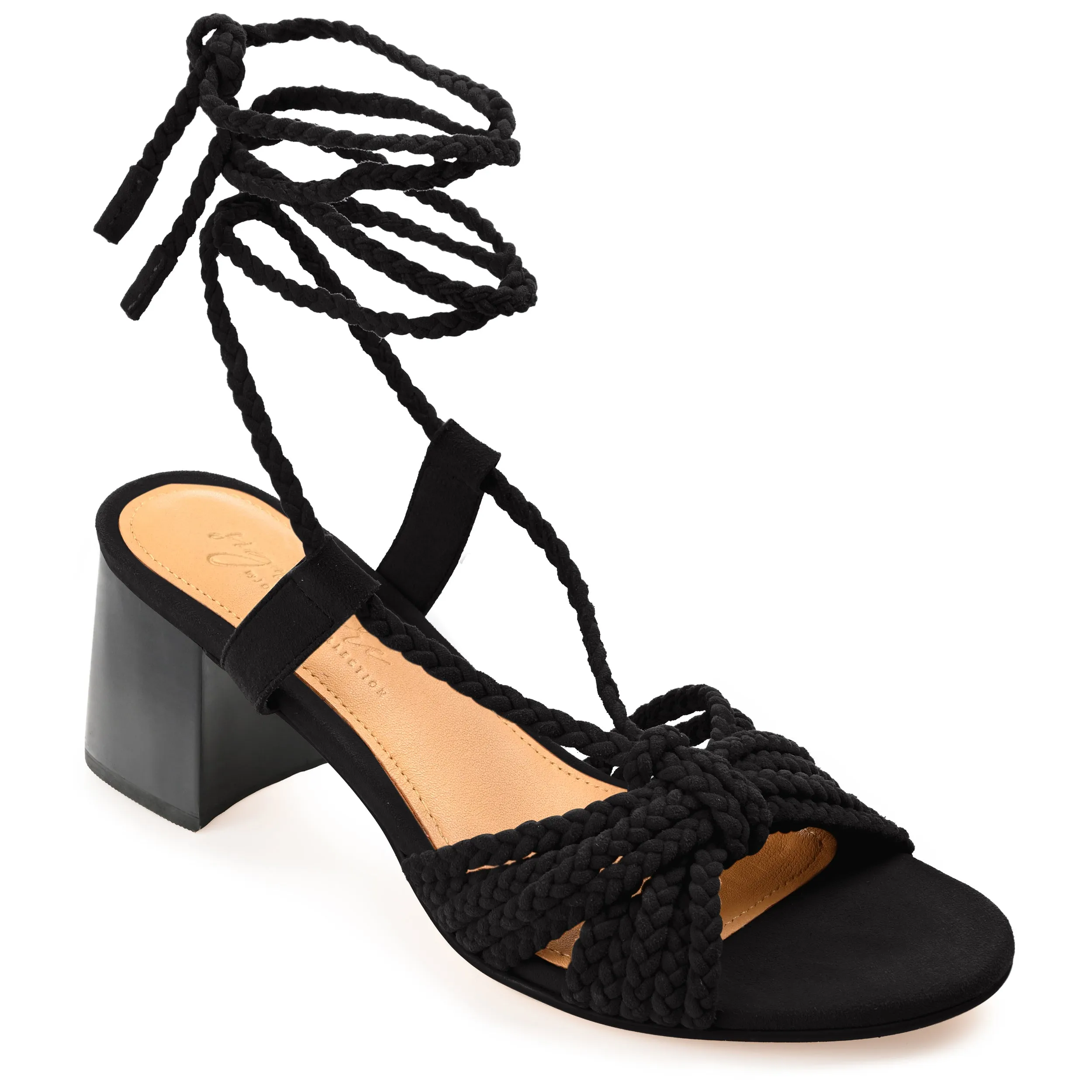 RAILEE STRAPPY HEELED SANDALS IN SUEDE strap slim