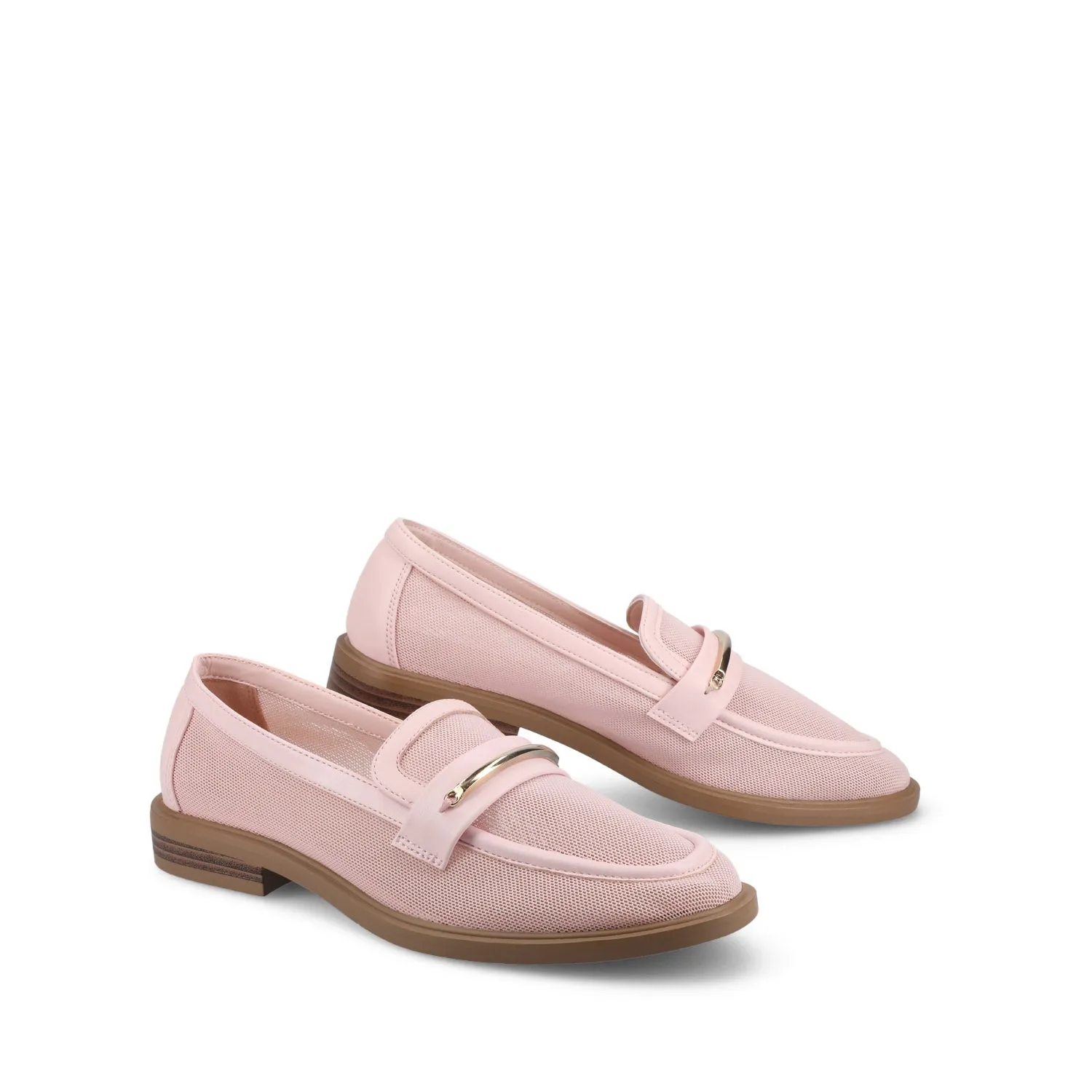 RAINEY MESH LOAFERS blush pink