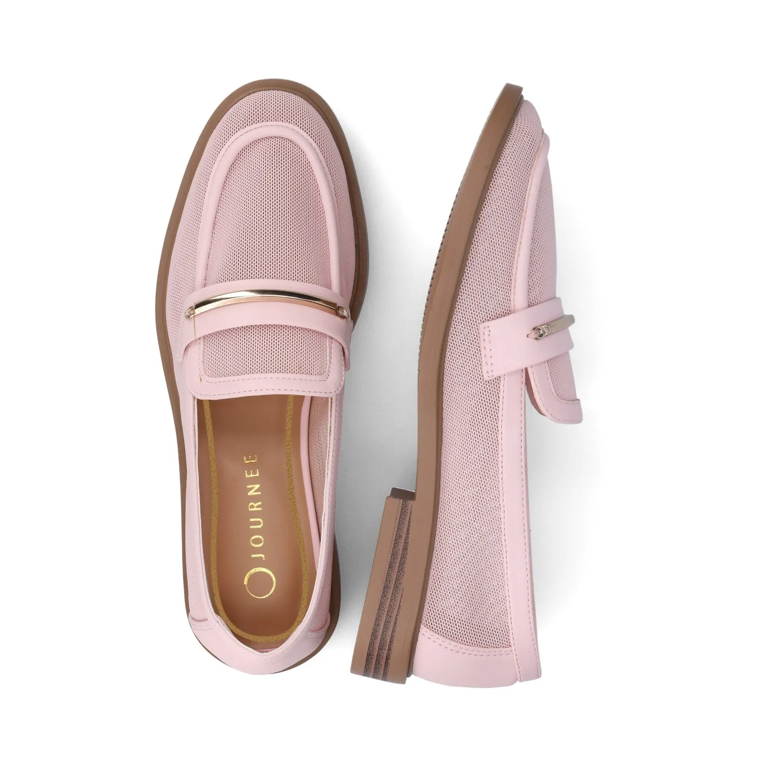 RAINEY MESH LOAFERS blush pink