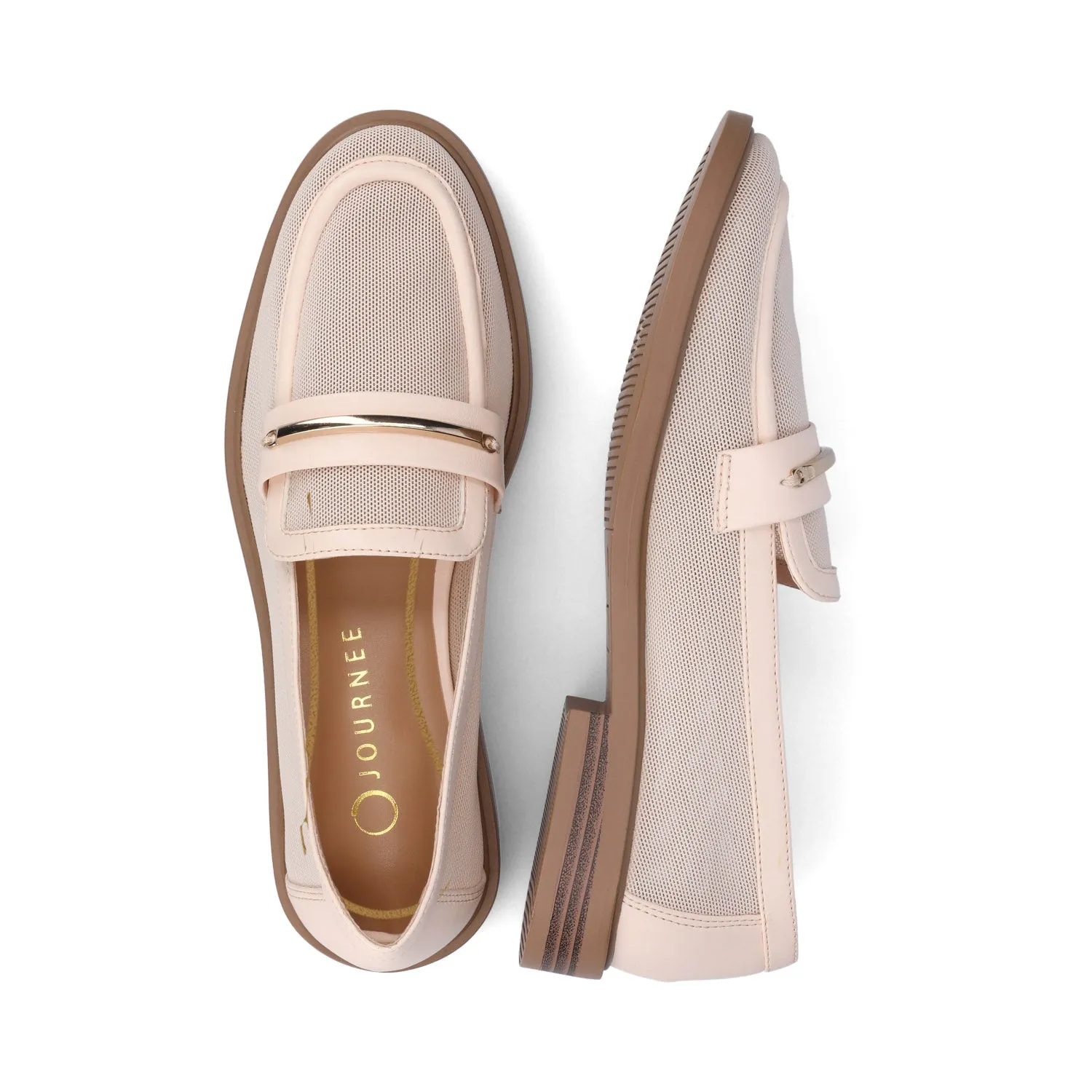 RAINEY MESH LOAFERS blush pink