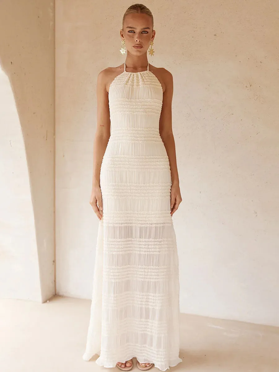 Ralita Ruched Maxi Dress street ease