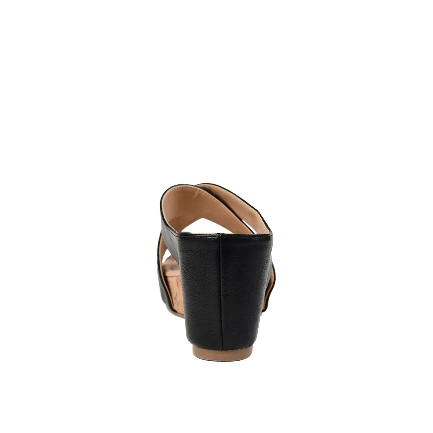 RAYNA WEDGE HEELED SANDAL IN FAUX LEATHER beach walk