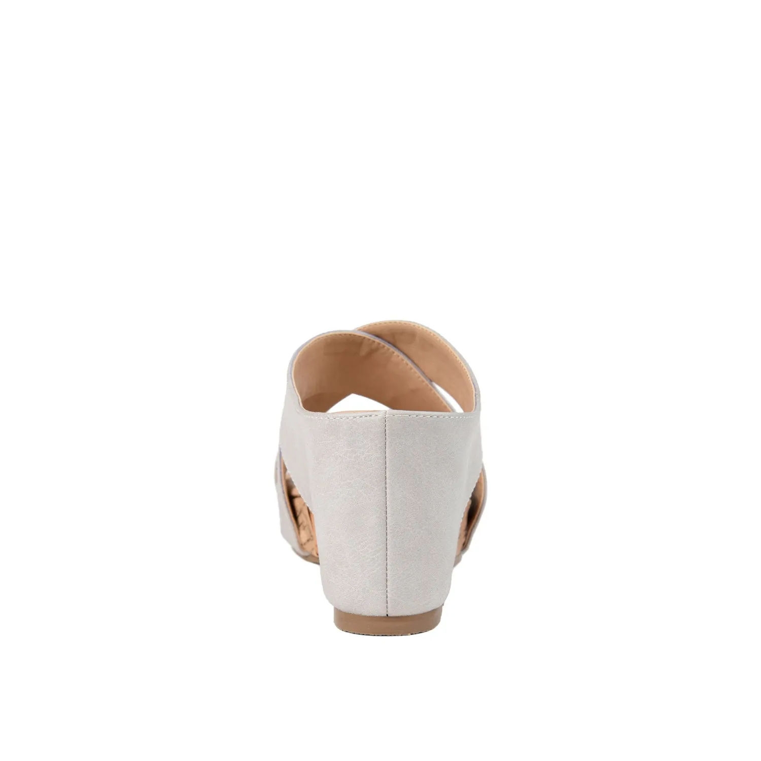 RAYNA WEDGE HEELED SANDAL IN FAUX LEATHER beach walk