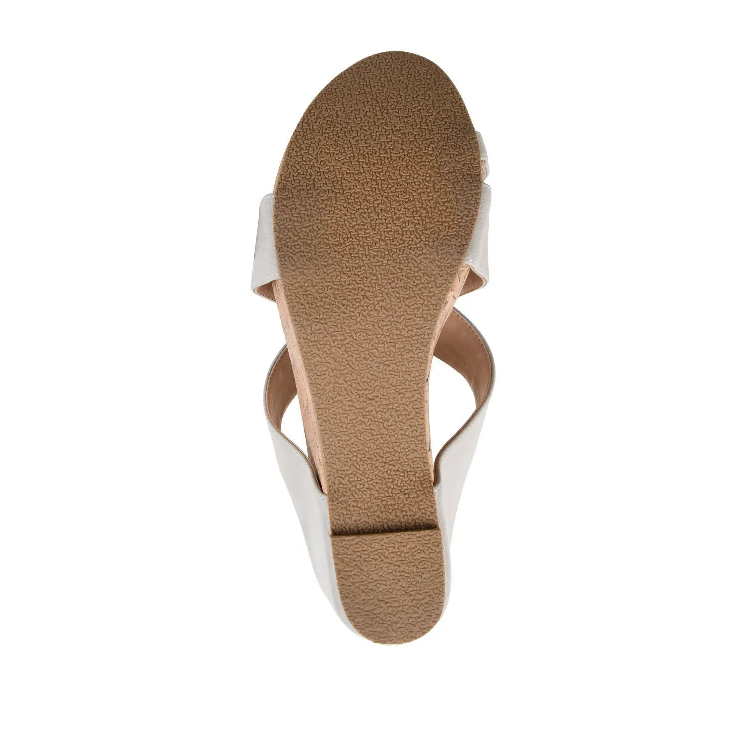 RAYNA WEDGE HEELED SANDAL IN FAUX LEATHER beach walk
