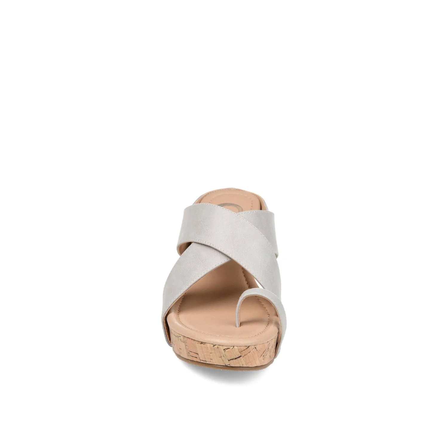 RAYNA WEDGE HEELED SANDAL IN FAUX LEATHER beach walk