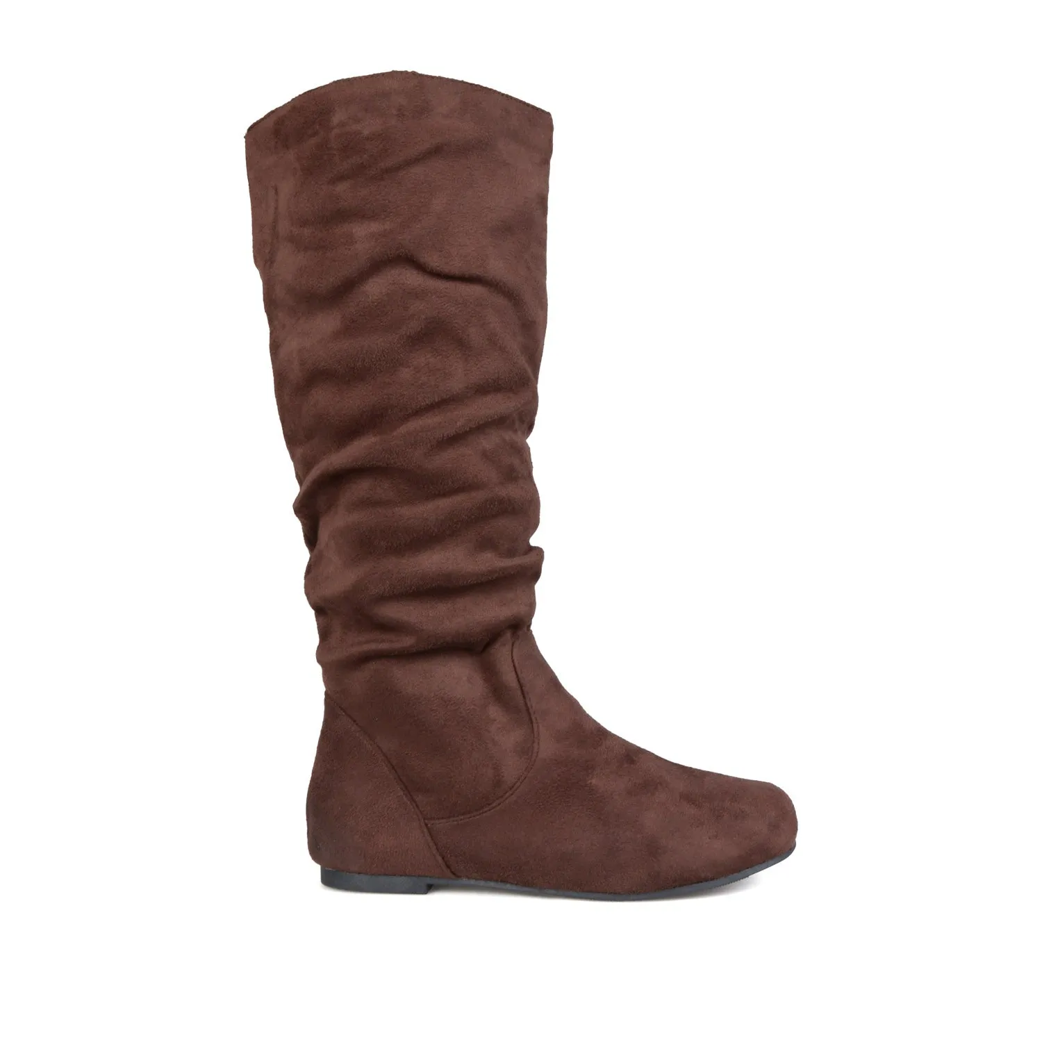 REBECCA KNEE HIGH BOOTS IN FAUX SUEDE narrow fit