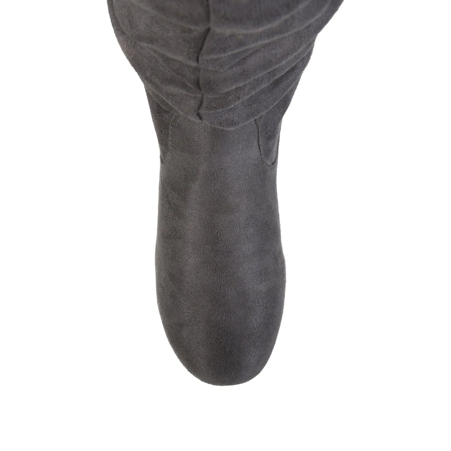 REBECCA KNEE HIGH BOOTS IN FAUX SUEDE narrow fit